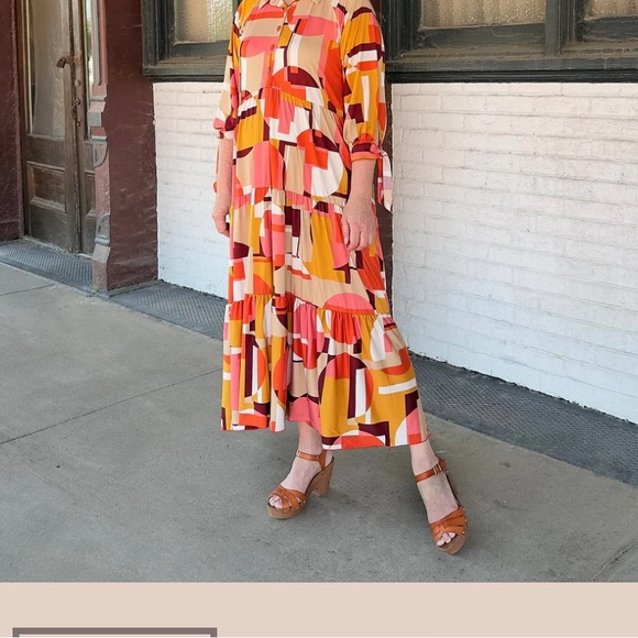 Colorful Abstract  Dress - Picture 2 of 3